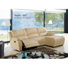 Wohnzimmer Echtes Leder Sofa (897)